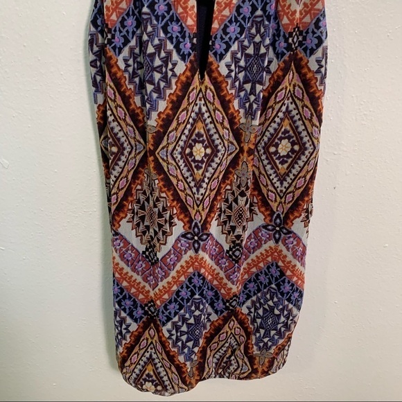 INC International Concepts Printed Keyhole Halter Top XS - Picture 6 of 10